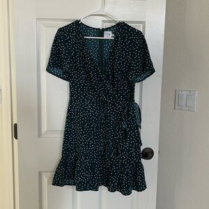 Polly Dress, size 8 ( size M), dark green color